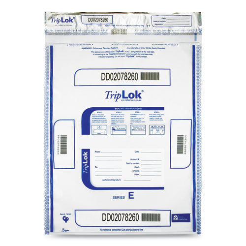 Deposit Bag, Plastic, 15 x 20, Clear, 250/Carton-(CNK585048)