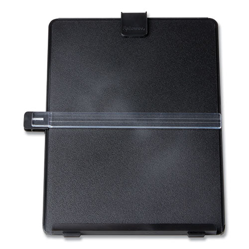 Non-Magnetic Letter-Size Desktop Copyholder, 125 Sheet Capacity, Plastic, Black-(FEL21106)