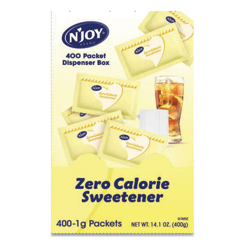 Yellow Sucralose Zero Calorie Sweetener Packets, 0.04 oz Packet, 400 Packets/Box-(NJO83220)