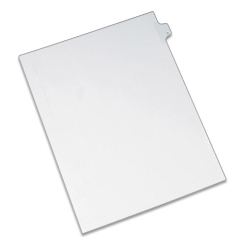 Preprinted Legal Exhibit Side Tab Index Dividers, Allstate Style, 26-Tab, C, 11 x 8.5, White, 25/Pack-(AVE82165)