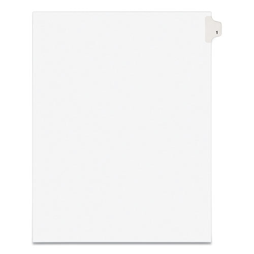 Preprinted Legal Exhibit Side Tab Index Dividers, Avery Style, 10-Tab, 1, 11 x 8.5, White, 25/Pack-(AVE11911)