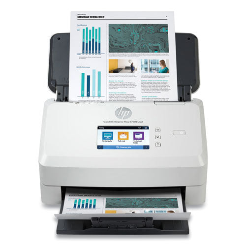 ScanJet Enterprise Flow N7000 snw1 Sheet-Feed Scanner, 600 dpi Optical Resolution, 80-Sheet Duplex Auto Document Feeder-(HEW6FW10A)