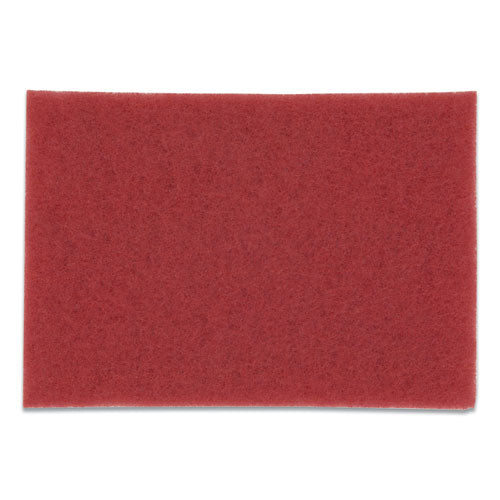 Low-Speed Buffer Floor Pads 5100, 20 x 14, Red, 10/Carton-(MMM59258)