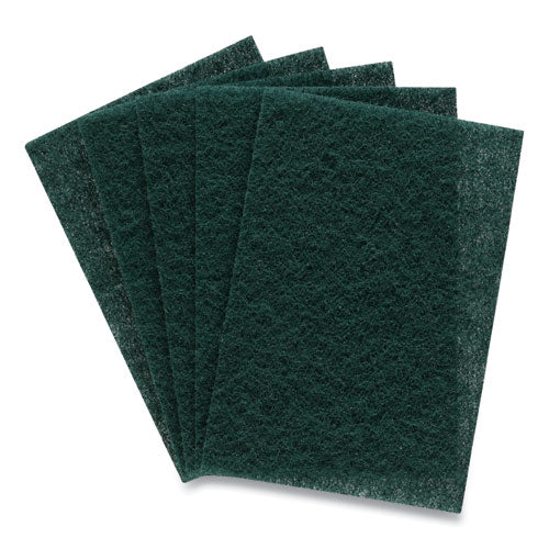 Heavy Duty Scouring Pads, Green, 12/Pack-(CWZ24418470)