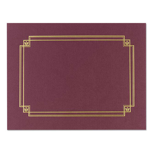 Premium Textured Certificate Holder, 12.65 x 9.75, Burgundy, 3/Pack-(GRP939503)