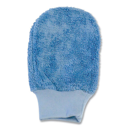 Microfiber Mitt without Thumb, Blue, 5" x 10"-(IMPLFRMIT)