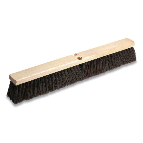 Polypropylene Push Broom Head, 3" Maroon Bristles, 36" Brush-(ODCMP36)