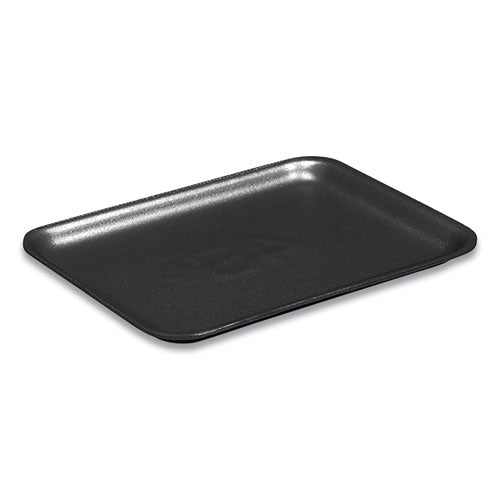 Supermarket Tray,  #4PZ, 9.25 x 7.25 x 1.38, Black, Foam, 400/Carton-(PCT51P904PZ)