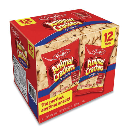 Animal Crackers, 1.5 oz Bag, 12/Box-(SFF10173)
