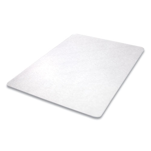 Antimicrobial Chair Mat, Medium Pile Carpet, 60 x 46, Rectangular, Clear-(DEFCM14442FAM)