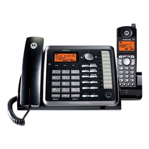 ViSYS 25255RE2 Two-Line Corded/Cordless Phone System with Answering System-(MTRML25255)