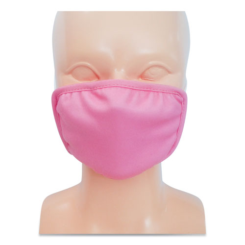 Kids Fabric Face Mask, Pink, 500/Carton-(GN1PE17338)