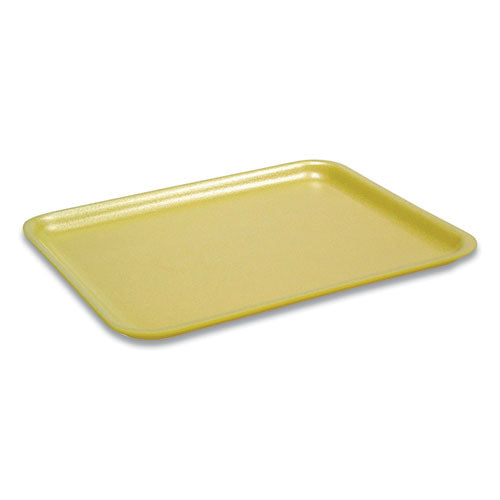 Supermarket Tray, #17S, 8.4 x 4.5 x 0.7, Yellow, Foam, 1,000/Carton-(PCT51P317S)