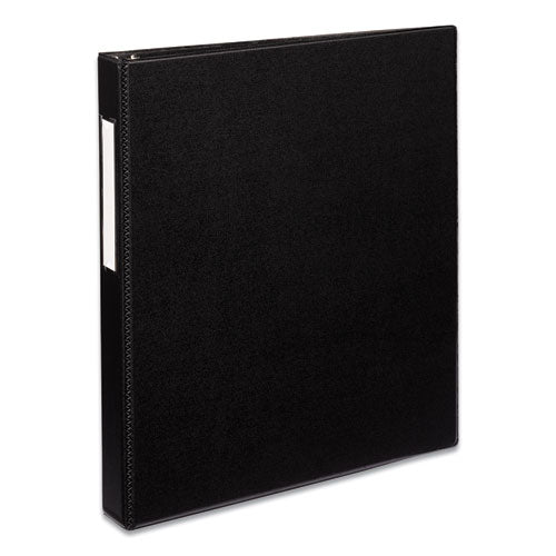 Durable Non-View Binder with DuraHinge and EZD Rings, 3 Rings, 1" Capacity, 11 x 8.5, Black, (8302)-(AVE08302)