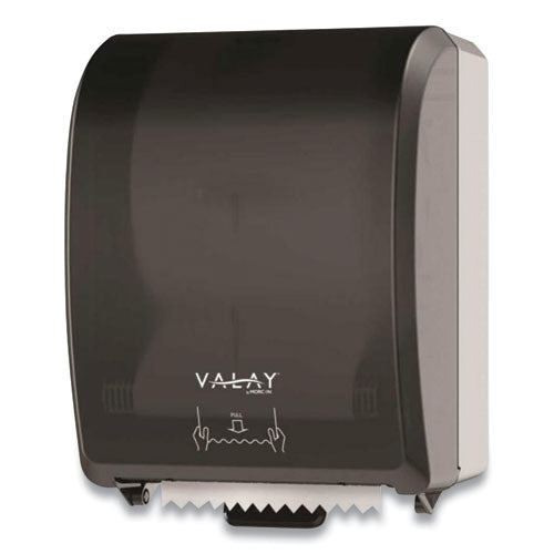Valay Controlled Towel Dispenser, Y-Notch, 12.3 x 9.3 x 15.9, Black-(MORY2500)