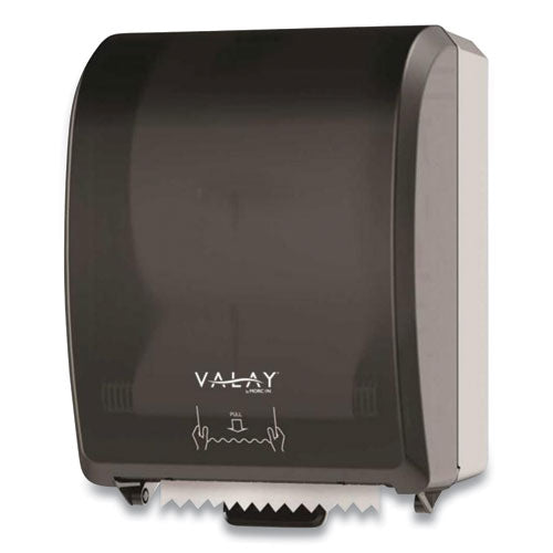 Valay Controlled Towel Dispenser, I-Notch, 12.3 x 9.3 x 15.9, Black-(MORI8000)