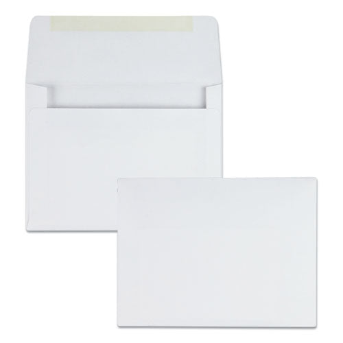 Greeting Card/Invitation Envelope, A-2, Square Flap, Gummed Closure, 4.38 x 5.75, White, 500/Box-(QUA36226)