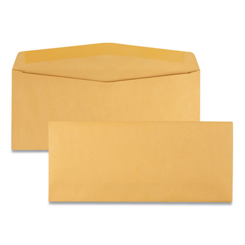 Kraft Envelope, #12, Commercial Flap, Gummed Closure, 4.75 x 11, Brown Kraft, 500/Box-(QUA11462)