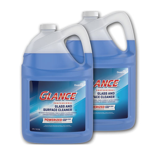 Glance Powerized Glass and Surface Cleaner, Liquid, 1 gal, 2/Carton-(DVOCBD540311)