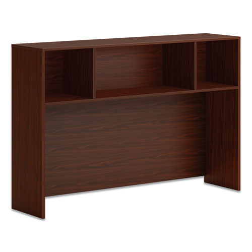 Mod Desk Hutch, 3 Compartments, 60w x 14d x 39.75h, Traditional Mahogany-(HONLDH60LT1)