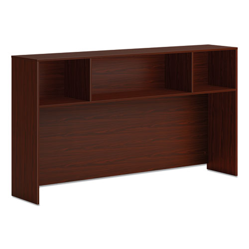 Mod Desk Hutch, 3 Compartments, 72w x 14d x 39.75h, Traditional Mahogany-(HONLDH72LT1)