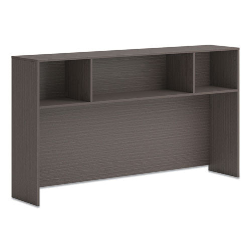 Mod Desk Hutch, 3 Compartments, 72w x 14d x 39.75h, Slate Teak-(HONLDH72LS1)