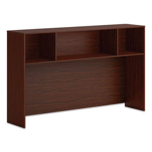 Mod Desk Hutch, 3 Compartments, 66w x 14d x 39.75h, Traditional Mahogany-(HONLDH66LT1)