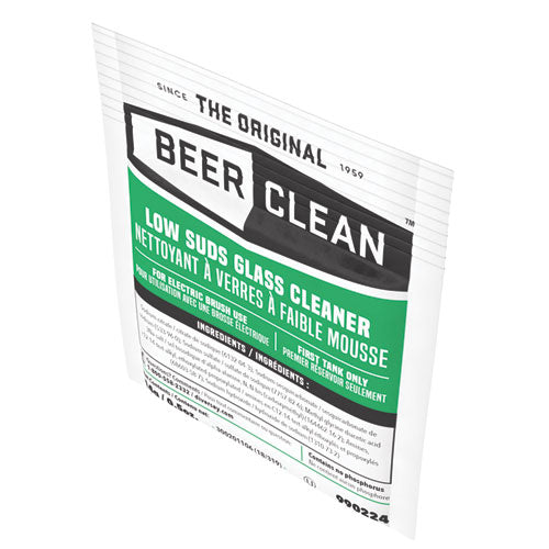 Beer Clean Glass Cleaner, Powder, 0.5 oz Packet, 100/Carton-(DVO990224)