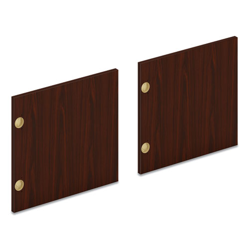 Mod Laminate Doors for 66"W Mod Desk Hutch, 16.37 x 14.83, Traditional Mahogany, 2/Carton-(HONLDR66LMLT1)