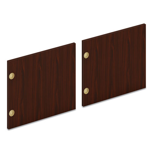 Pair of Mod Laminate Doors for 72"W Mod Desk Hutch, 17.87 x 14.83, Traditional Mahogany-(HONLDR72LMLT1)