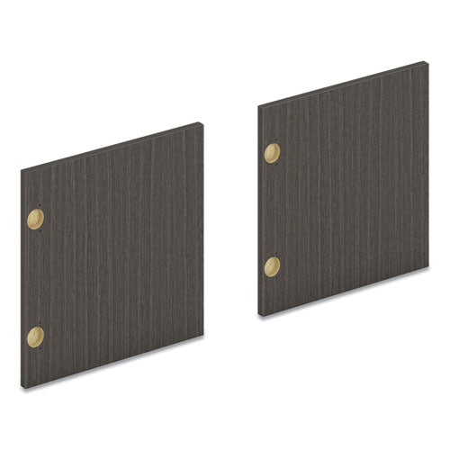Mod Laminate Doors for 60"W Mod Desk Hutch, 14.87 x 14.83, Slate Teak, 2/Carton-(HONLDR60LMLS1)