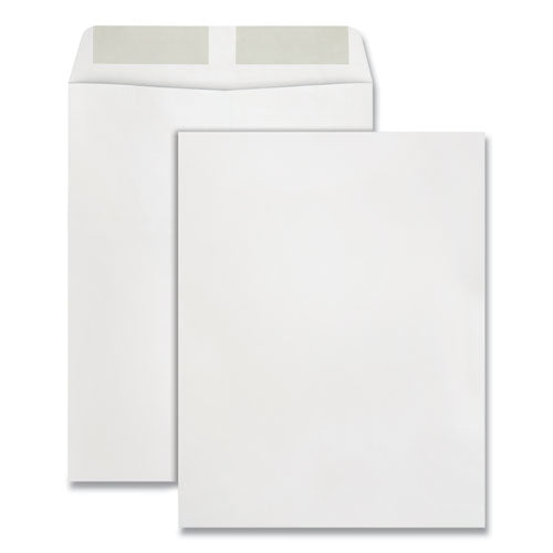 Catalog Envelope, 28 lb Bond Weight Paper, #13 1/2, Square Flap, Gummed Closure, 10 x 13, White, 250/Box-(QUA41689)
