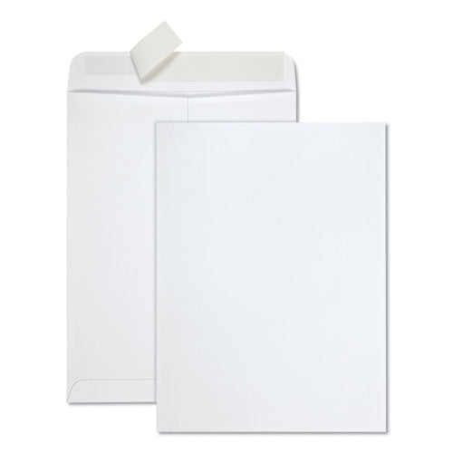 Redi-Strip Catalog Envelope, #10 1/2, Cheese Blade Flap, Redi-Strip Adhesive Closure, 9 x 12, White, 100/Box-(QUA44582)