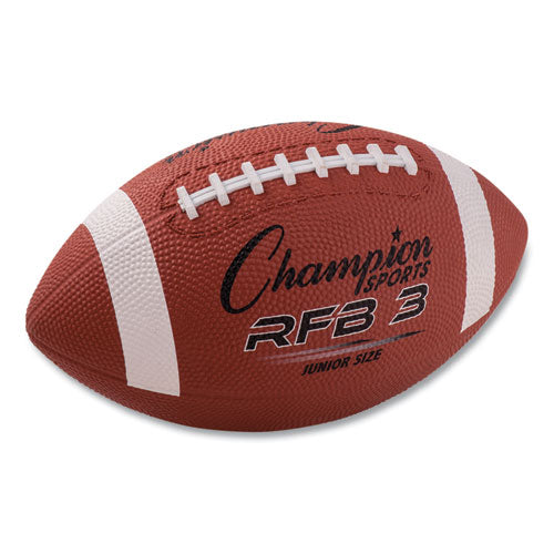 Rubber Sports Ball, For Football, Junior Size, Brown-(CSIRFB3)