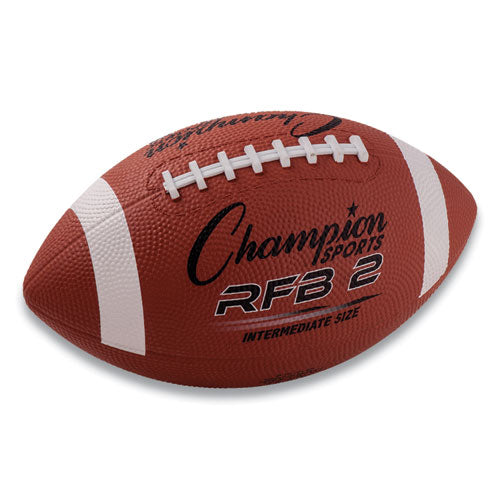 Rubber Sports Ball, For Football, Intermediate Size, Brown-(CSIRFB2)