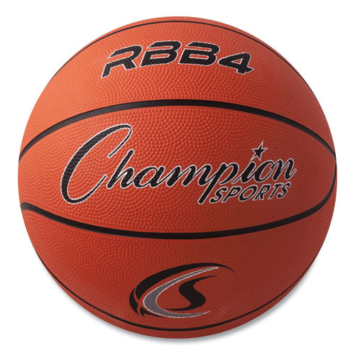 Rubber Sports Ball, For Basketball, No. 6, Intermediate Size, Orange-(CSIRBB4)