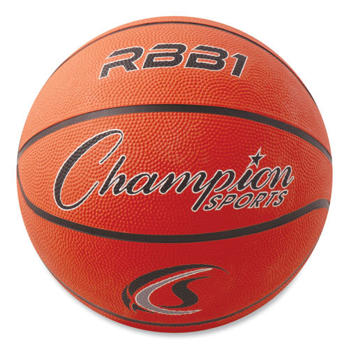 Rubber Sports Ball, For Basketball, No. 7 Size, Official Size, Orange-(CSIRBB1)