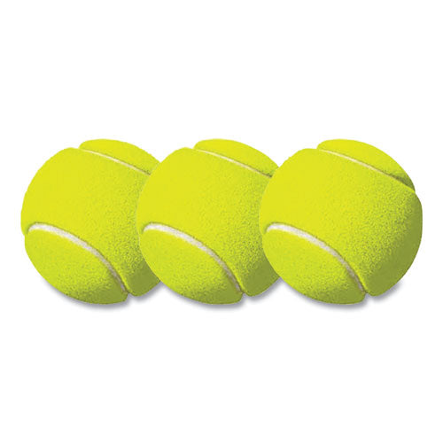 Tennis Balls, 2.5" Diameter, Yellow, 3/Pack-(CSITB3)