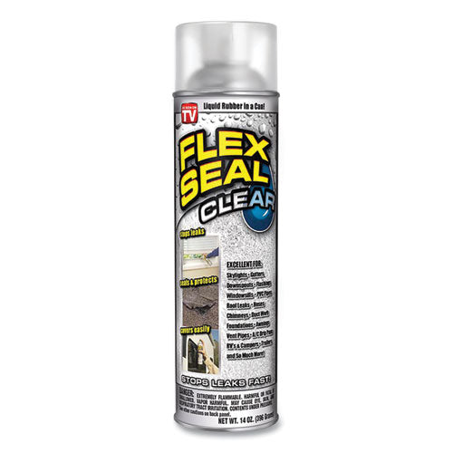 Liquid Rubber Sealant Coating Spray, 14 oz Spray, Clear-(FSGFSCL20)