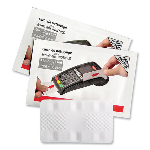 Magnetic Card Reader Cleaning Cards, 2.1" x 3.35", 50/Carton-(IPS2391)