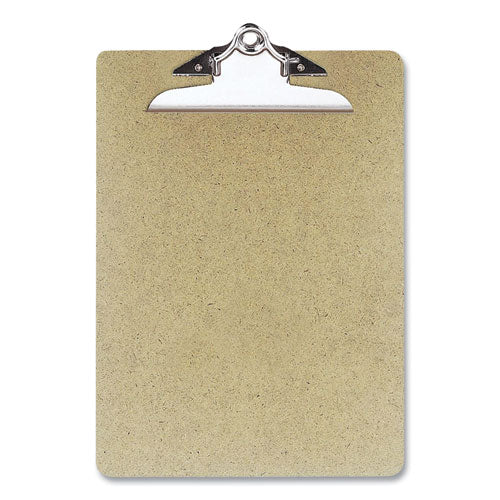 Recycled Hardboard Clipboard, 1" Clip Capacity, Holds 8.5 x 11 Sheets, Brown, 3/Pack-(OIC8350583130)