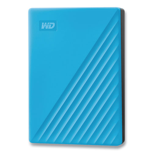 MY PASSPORT External Hard Drive, 4 TB, USB 3.2, Sky Blue-(WDCBPKJ0040BBL)
