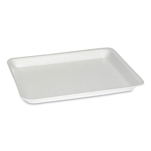 Supermarket Tray, #8S, 10.5 x 8.25 x 0.7, White, Foam, 500/Carton-(PCT51P108S)