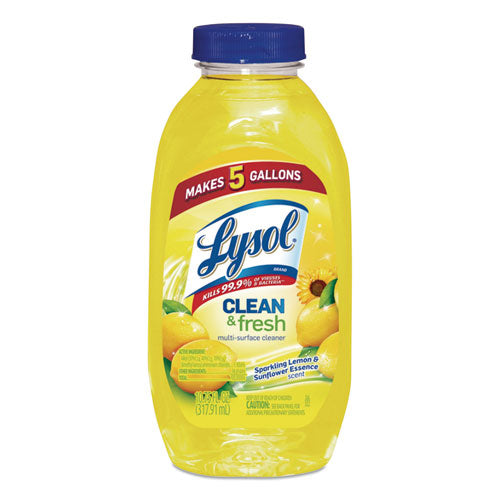 Clean and Fresh Multi-Surface Cleaner, Sparkling Lemon and Sunflower Essence, 10.75 oz Bottle, 20/Carton-(RAC93805CT)