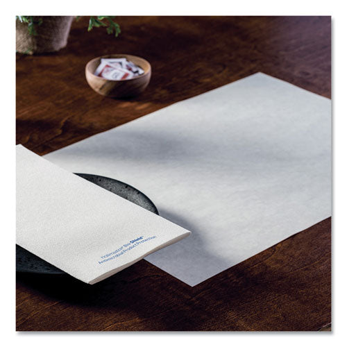 Solid Color Embossed Straight Edge Placemats, 10 x 14, White, 1,000/Carton-(HFM253268)
