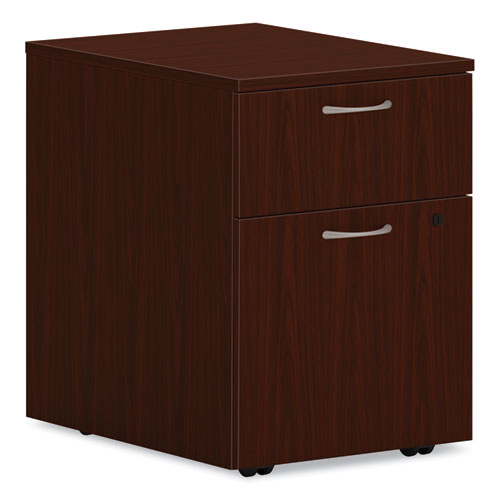 Mod Mobile Pedestal, Left or Right, 2-Drawers: Box/File, Legal/Letter, Traditional Mahogany, 15" x 20" x 20"-(HONPLPMBFLT1)
