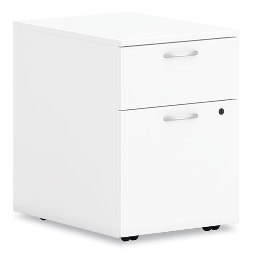 Mod Mobile Pedestal, Left or Right, 2-Drawers: Box/File, Legal/Letter, Simply White, 15" x 20" x 20"-(HONPLPMBFLP1)