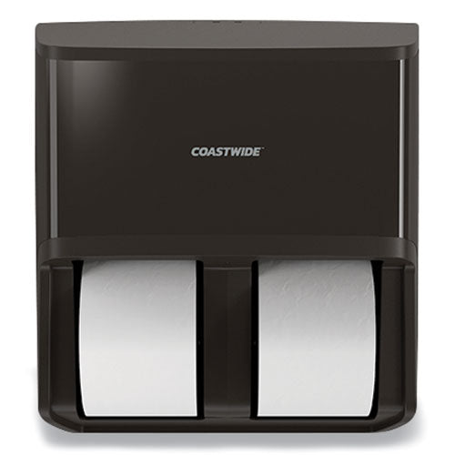 J-Series Quad Bath Tissue Dispenser, 13.52 x 7.51 x 14.66, Black-(CWZ24405518)