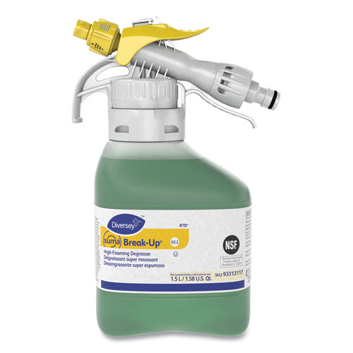 Suma Break-Up Heavy-Duty Foaming Grease-Release Cleaner, 1,500 mL Bottle, 2/Carton-(DVO93313117)