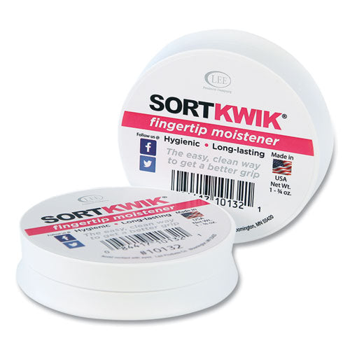Sortkwik Fingertip Moisteners, 1.75 oz, Pink, 2/Pack-(LEE10132)